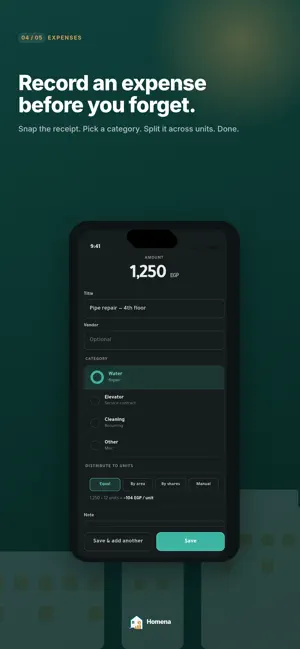 Homena - Building Accounts screenshot 2