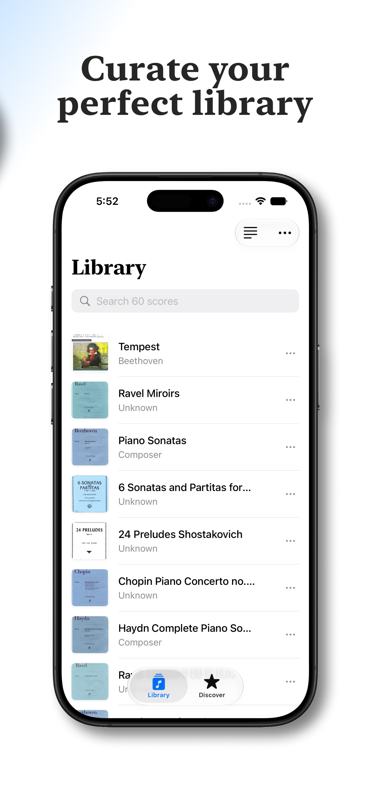 eSuite: sheet music