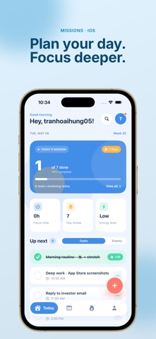 Missions: Daily Task Planner Screenshot 2 of 10