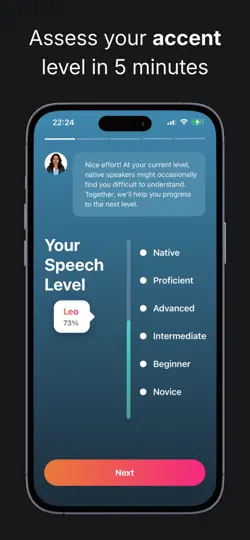 Capture d'écran de Thorough – Your Accent Trainer sur iPhone 2