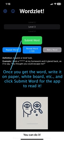 Wordzlet!: Writing Game screenshot