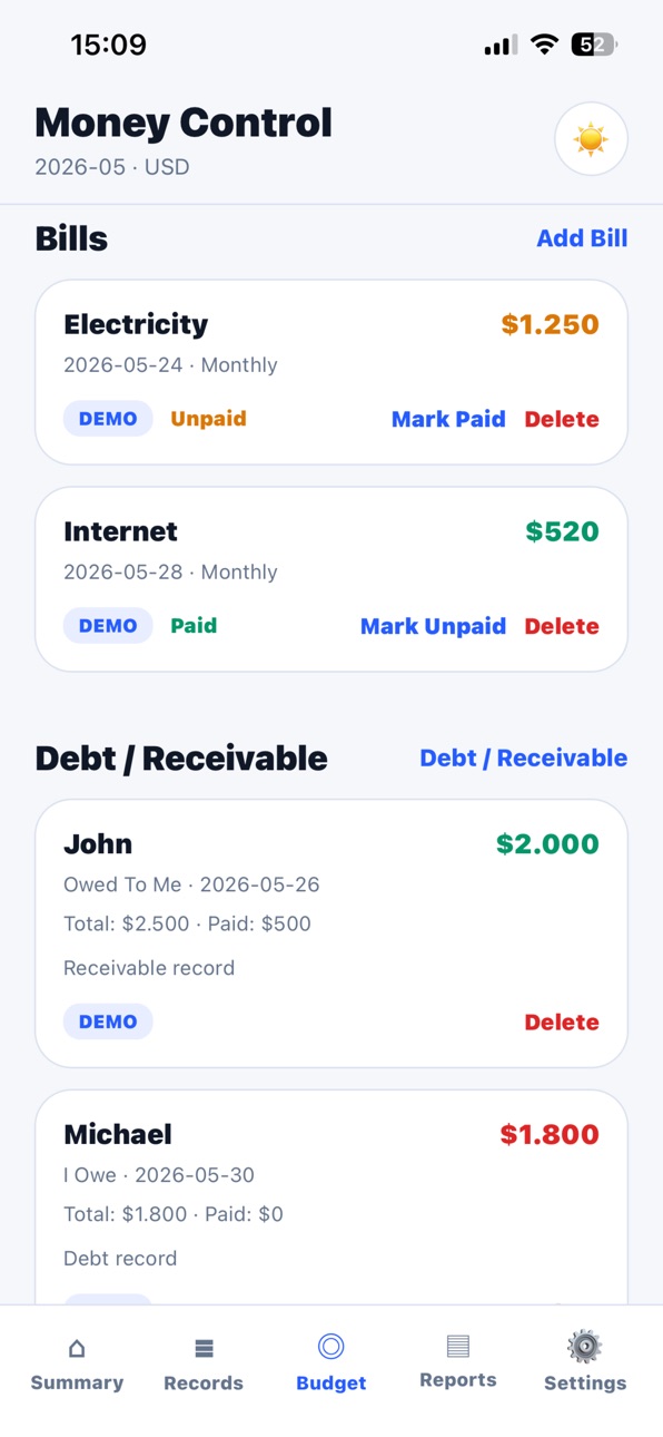 iPhone screenshot
