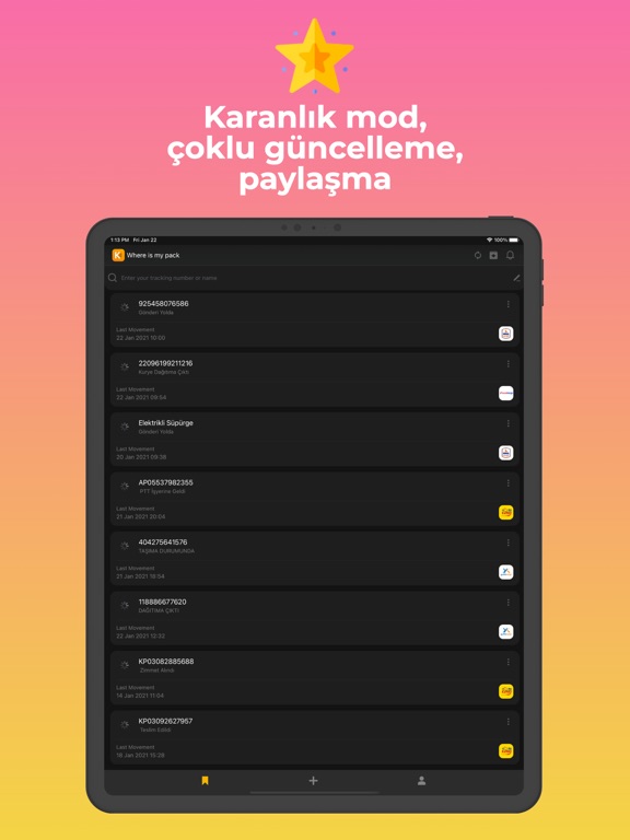 Kargo Takip iPad screenshot 6 - Business app