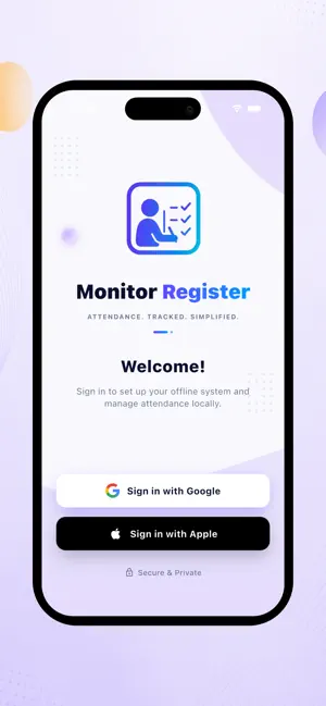Attendance Register Monitor HR screenshot 1