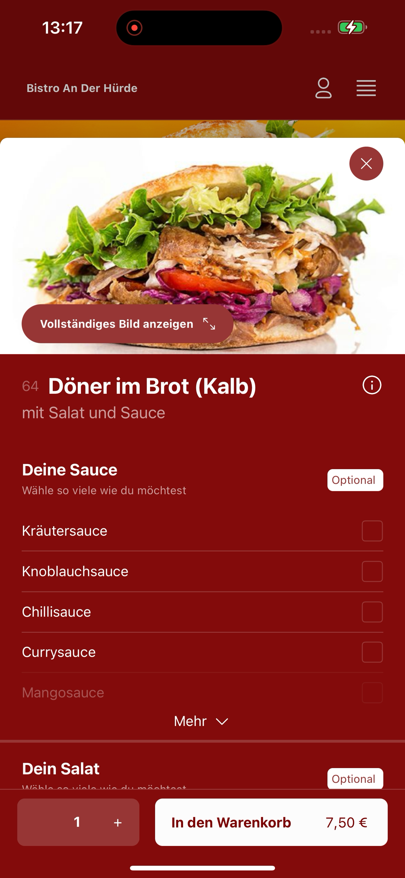Bistro An Der Hürde DE screenshot 4
