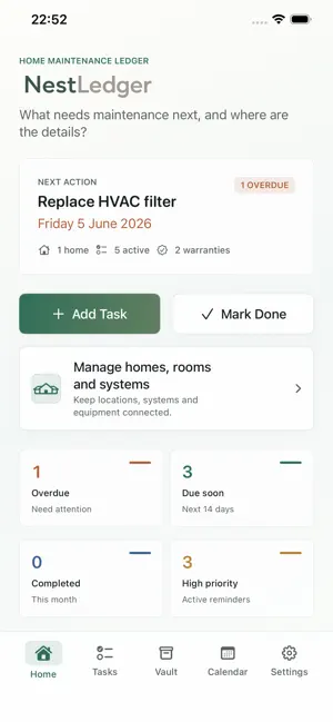 NestLedger Home Care screenshot 1