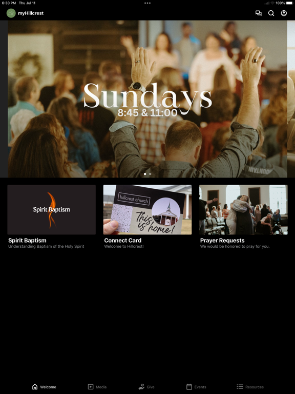 myHillcrest TN iPad screenshot 1 - Lifestyle app
