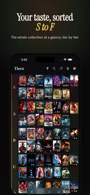 ThreeSheet: Movie Tier List screenshot 1