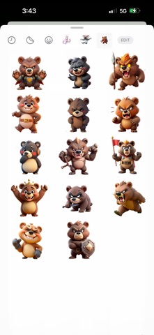 Big Bad Bear Stickers Screenshot 3 of 4