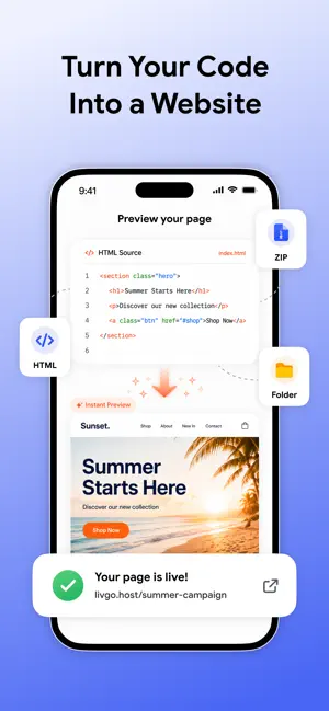 Livgo - Publish Your AI Code screenshot 1