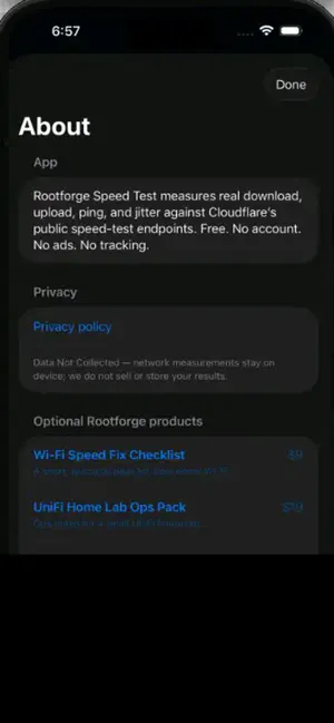 Rootforge Speed Test screenshot 2