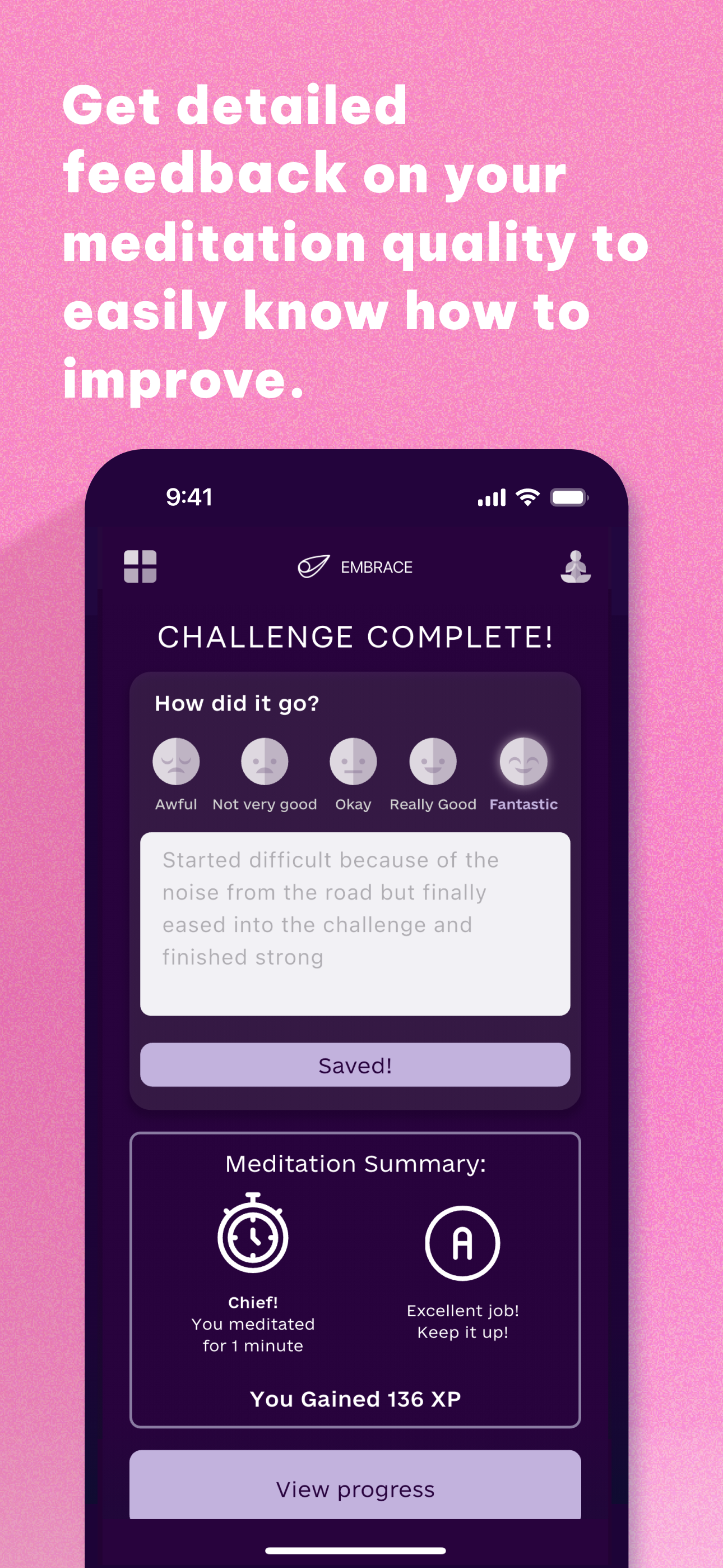 Embrace: mindfulness habits screenshot 5