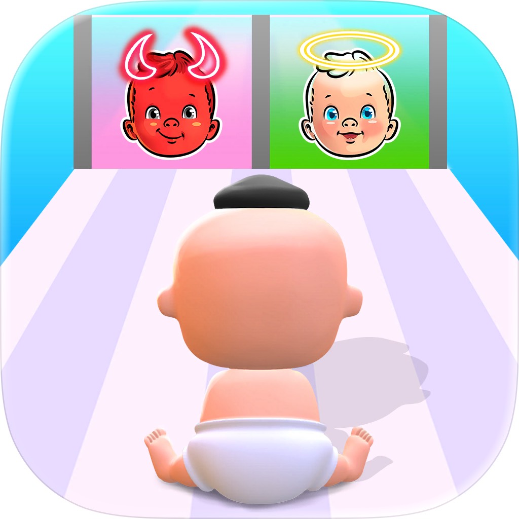 Apple App Store cover for Choose Good or Bad: Mom Games