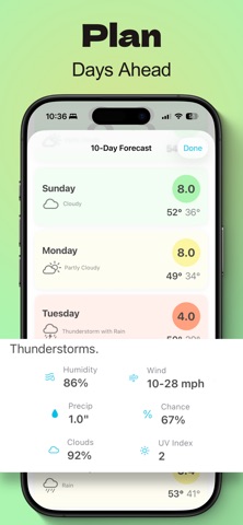 WxNmbr: Weather, Simplified screenshot