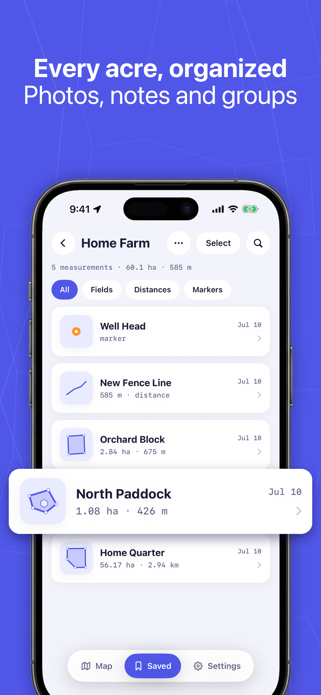 Acreage: Field Area Measure screenshot 5
