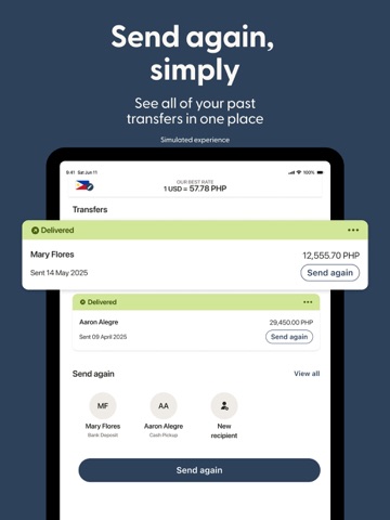 Remitly: Send Money & Transfer iPad screenshot