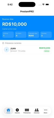 PrestamPRO iPhone screenshot