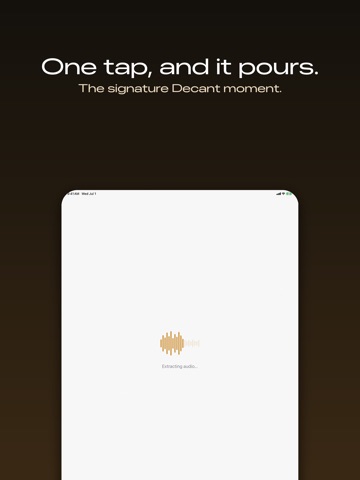 Audio Extractor - Decant iPad screenshot