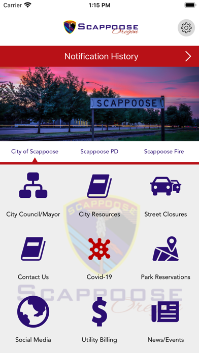 City of Scappoose Oregon Screenshot