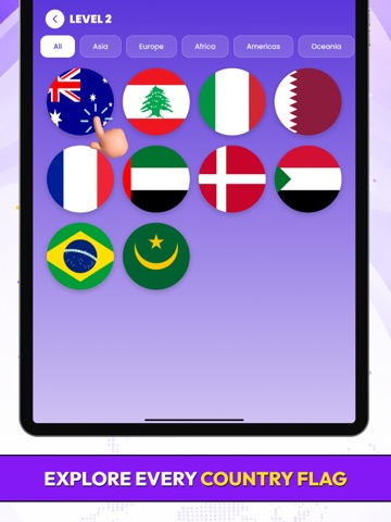 World Flags Quiz: Countries iPad screenshot