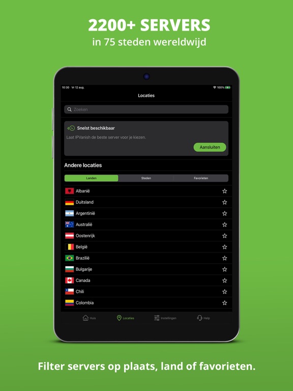 IPVanish VPN: Snelle & Veilige iPad app afbeelding 6