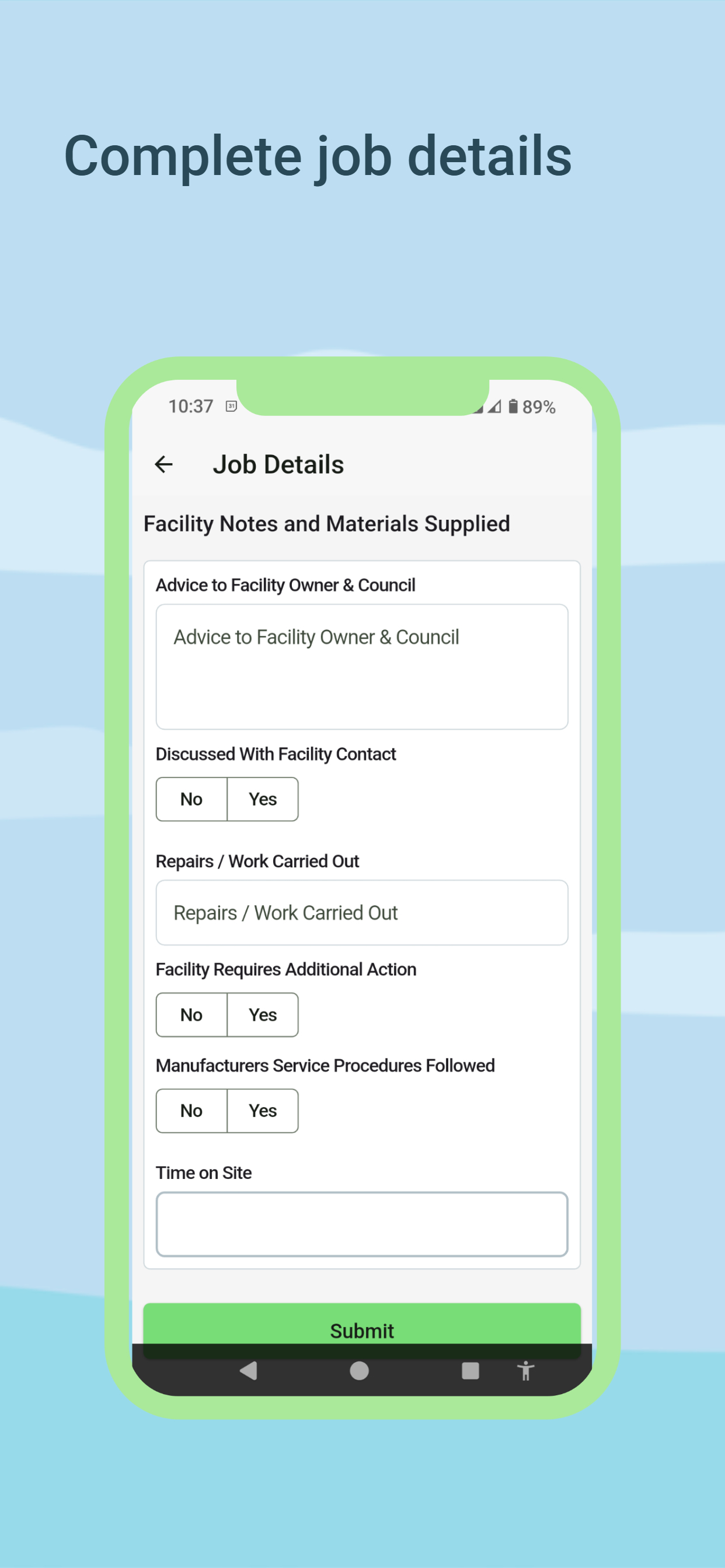 Onsite Management App (OMA)