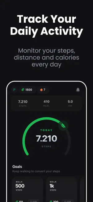Mooney: Walk & Earn Rewards iPhone screenshot 2