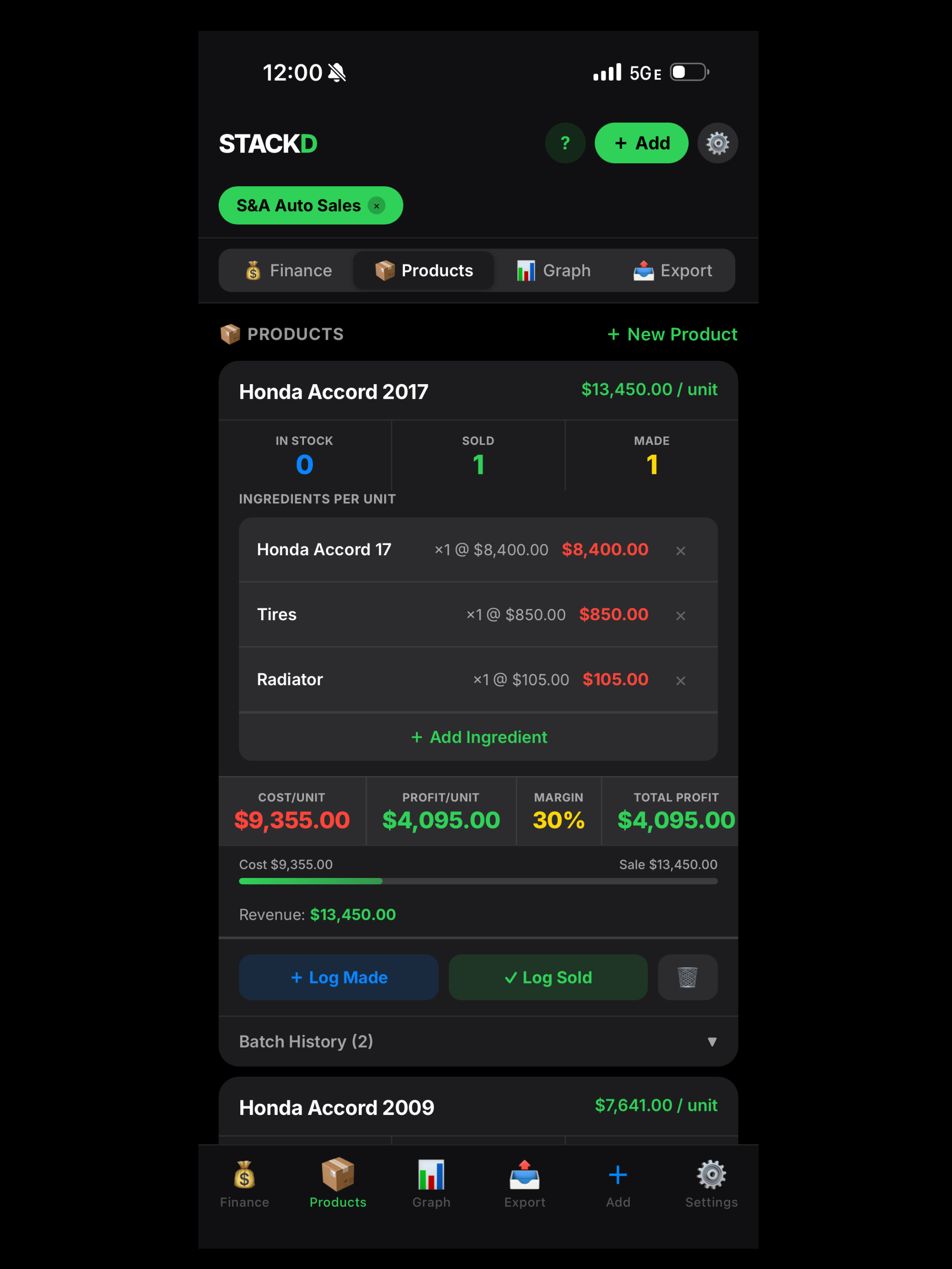 STACKD — Business Tracker