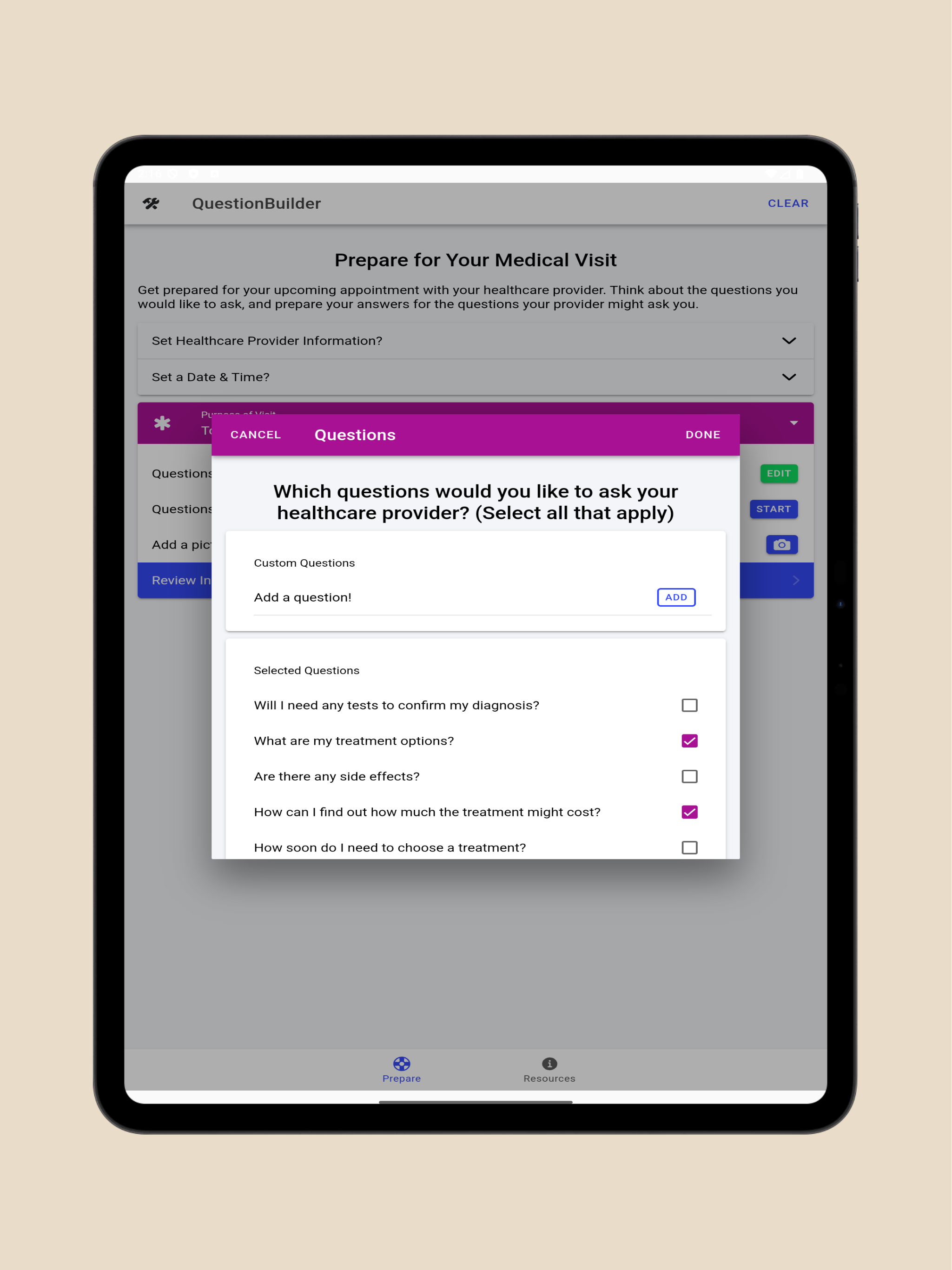 AHRQuestionBuilder