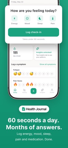 Flura: Symptom & Pain Tracker iPhone screenshot
