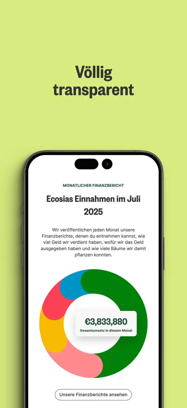 Ecosia: Browse to plant trees iPhone App Screenshot 5 – Dienstprogramme