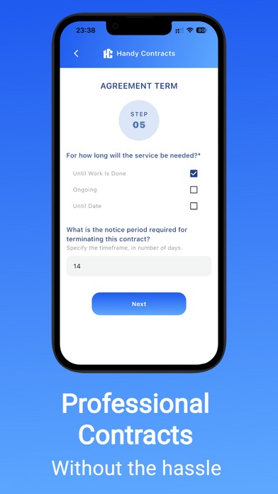 Handy Contracts iPhone screenshot 4 - Business app