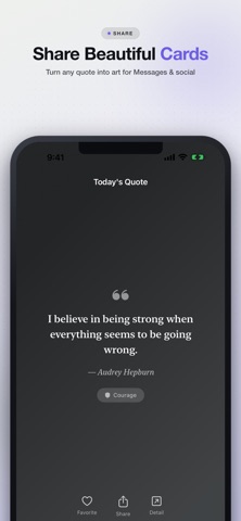 QuoteVault iPhone screenshot