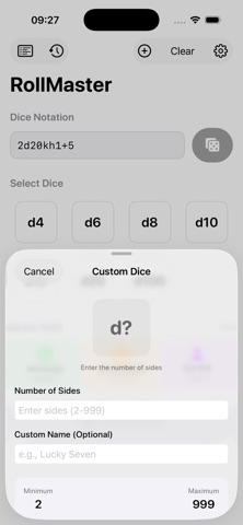 Roll Master - Dice Roller Screenshot 6 of 7