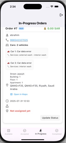luxuria car wash provider screenshot
