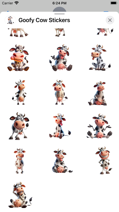Screenshot #3 pour Goofy Cow Stickers