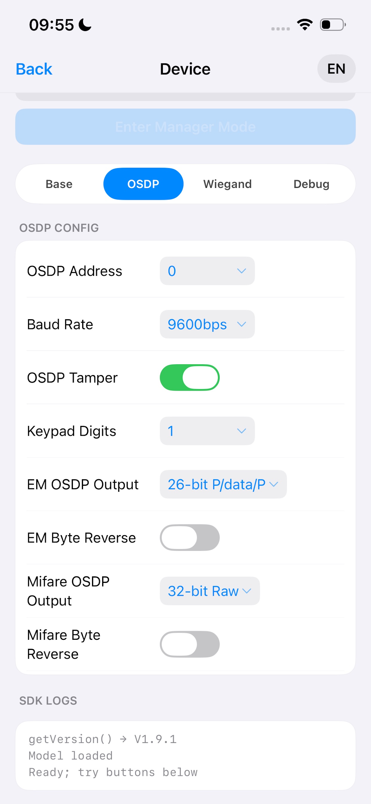 Screenshot 4 of OSDP SDK