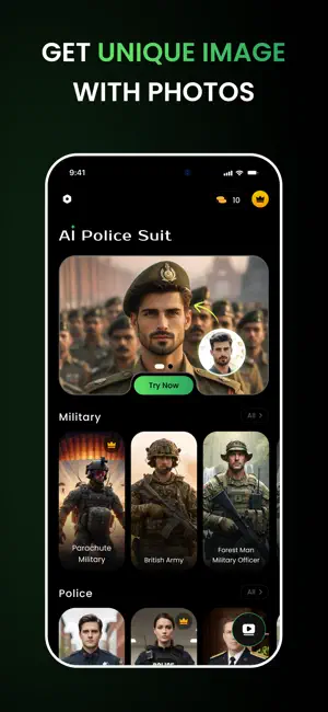 AI Police Suit Photo Montage screenshot 4