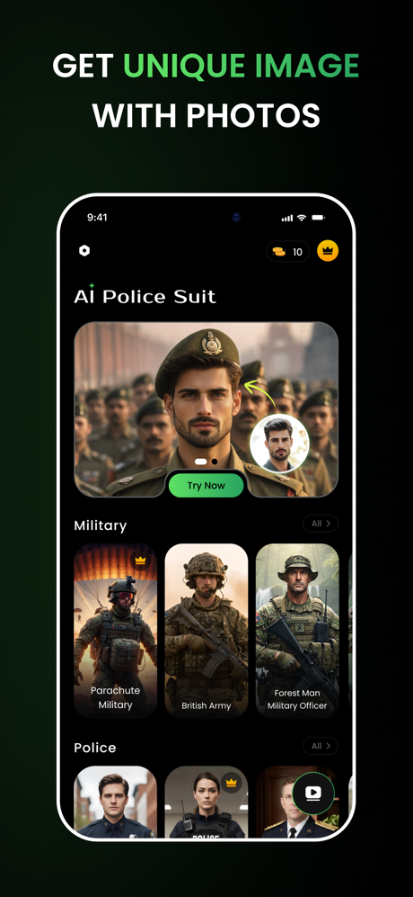 AI Police Suit Photo Montage screenshot 4