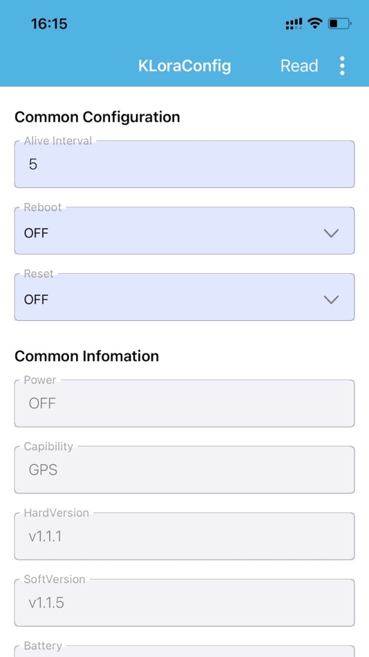 #1. KLoraConfig (iOS) 由: KKM Co.,Ltd.