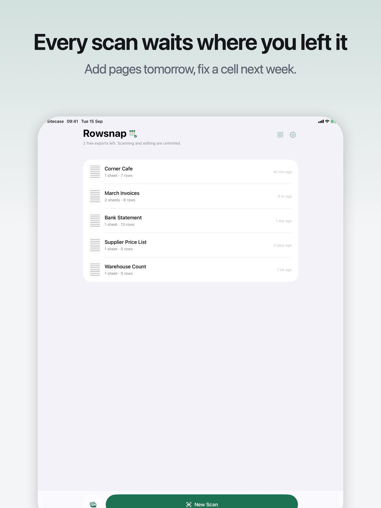 Screenshot 8 of Rowsnap: Receipt to Excel