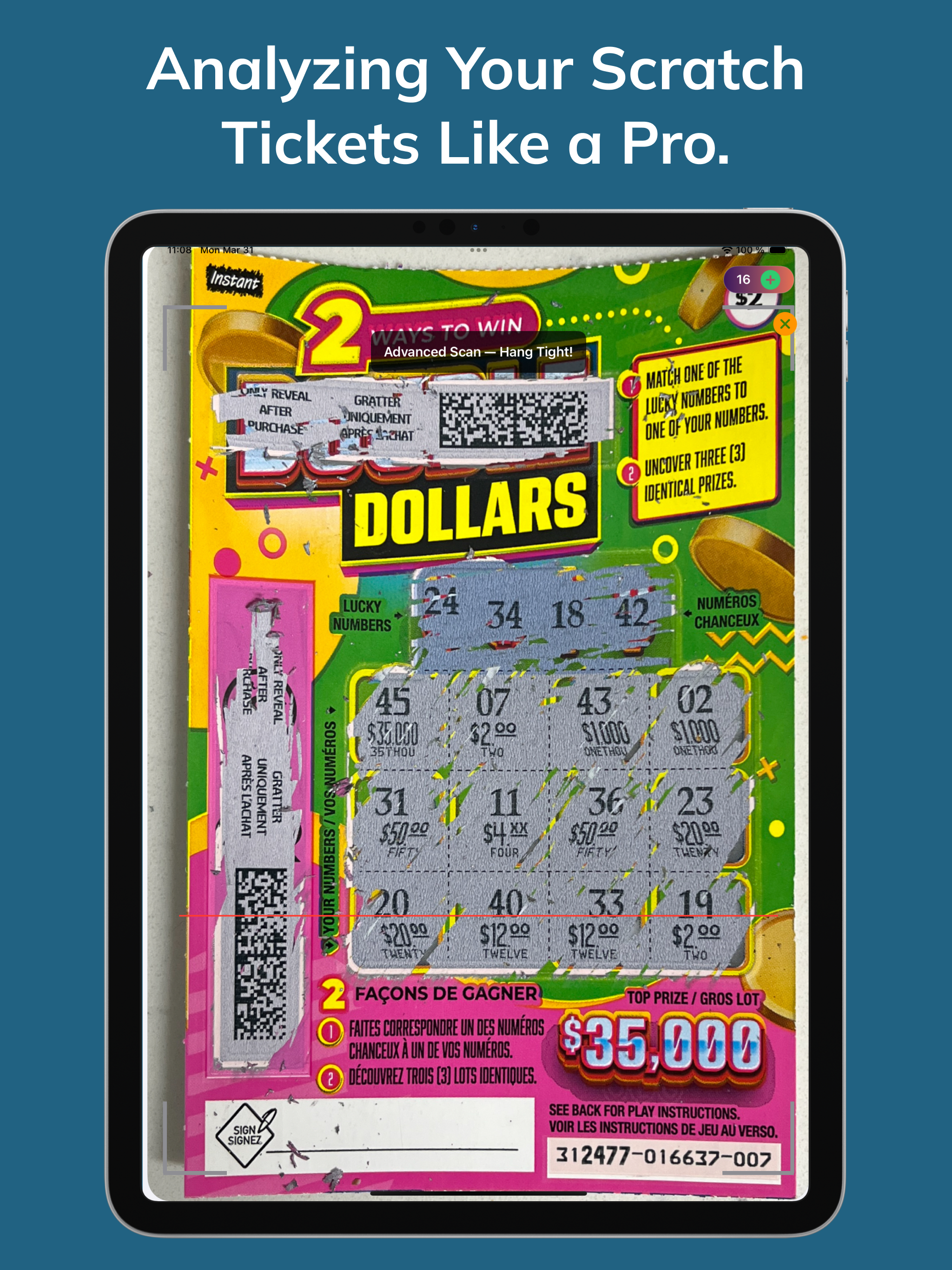 LottoRead: Lottery Scanner