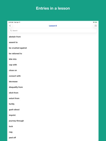 Prepositional verbs for IELTS ipad screenshot 4