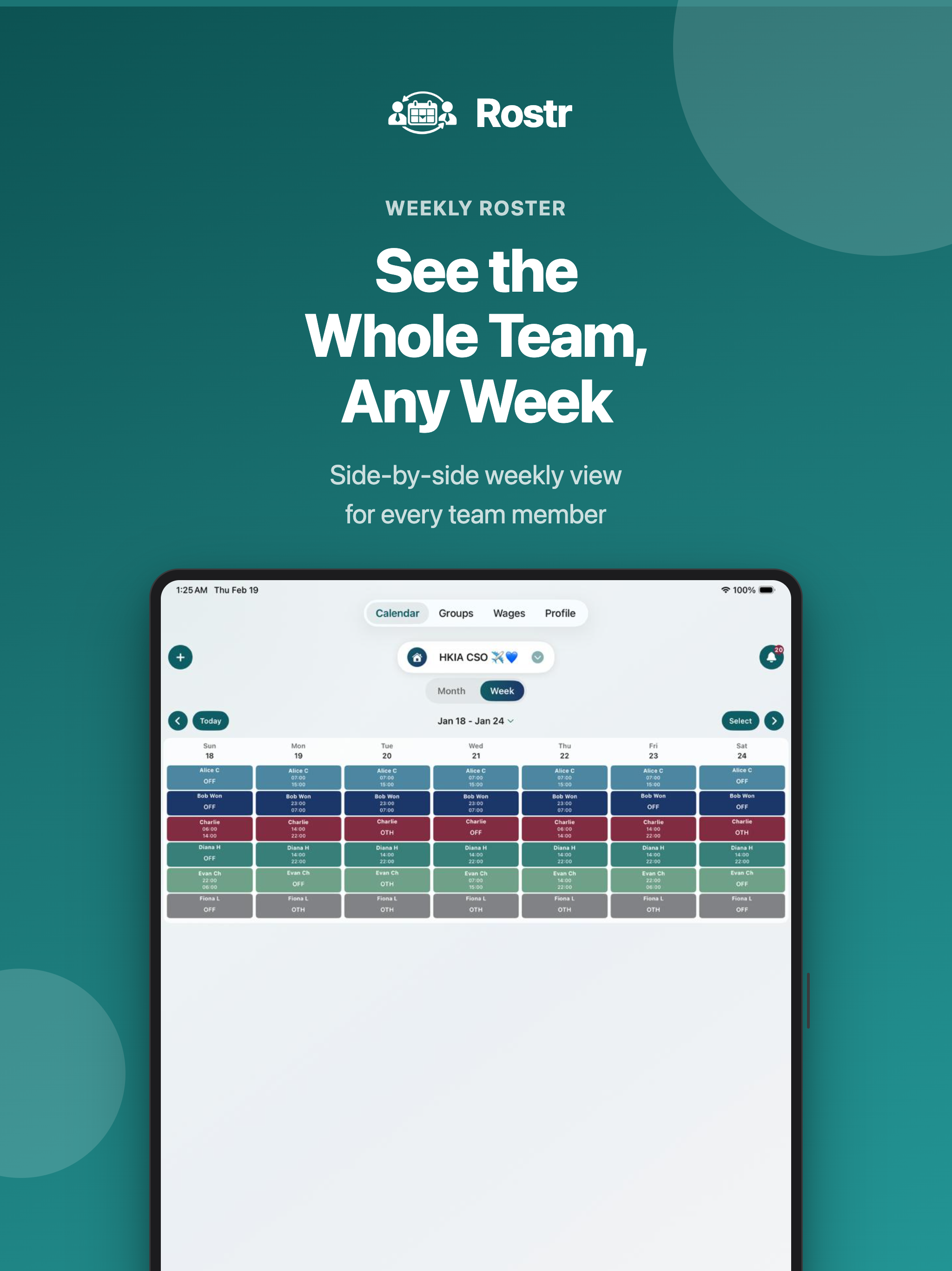 Rostr - Roster Sharing