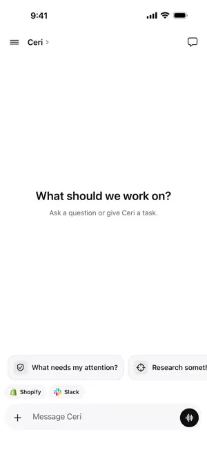 Ceri: AI Workspace screenshot 2