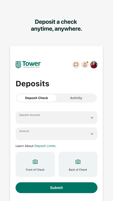 Tower Federal Credit Union iPhone screenshot 5 - Finance app