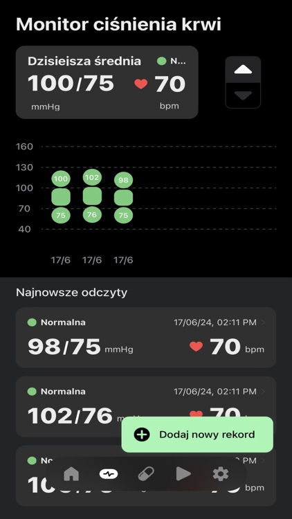 Blood Pressure & Pulse Track screenshot-3