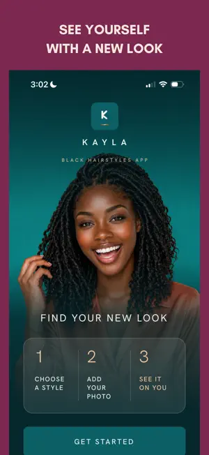 Kayla: Black Hairstyles Try-On screenshot 1