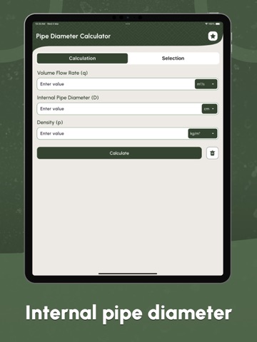 Pipe Diameter Calculators iPad screenshot