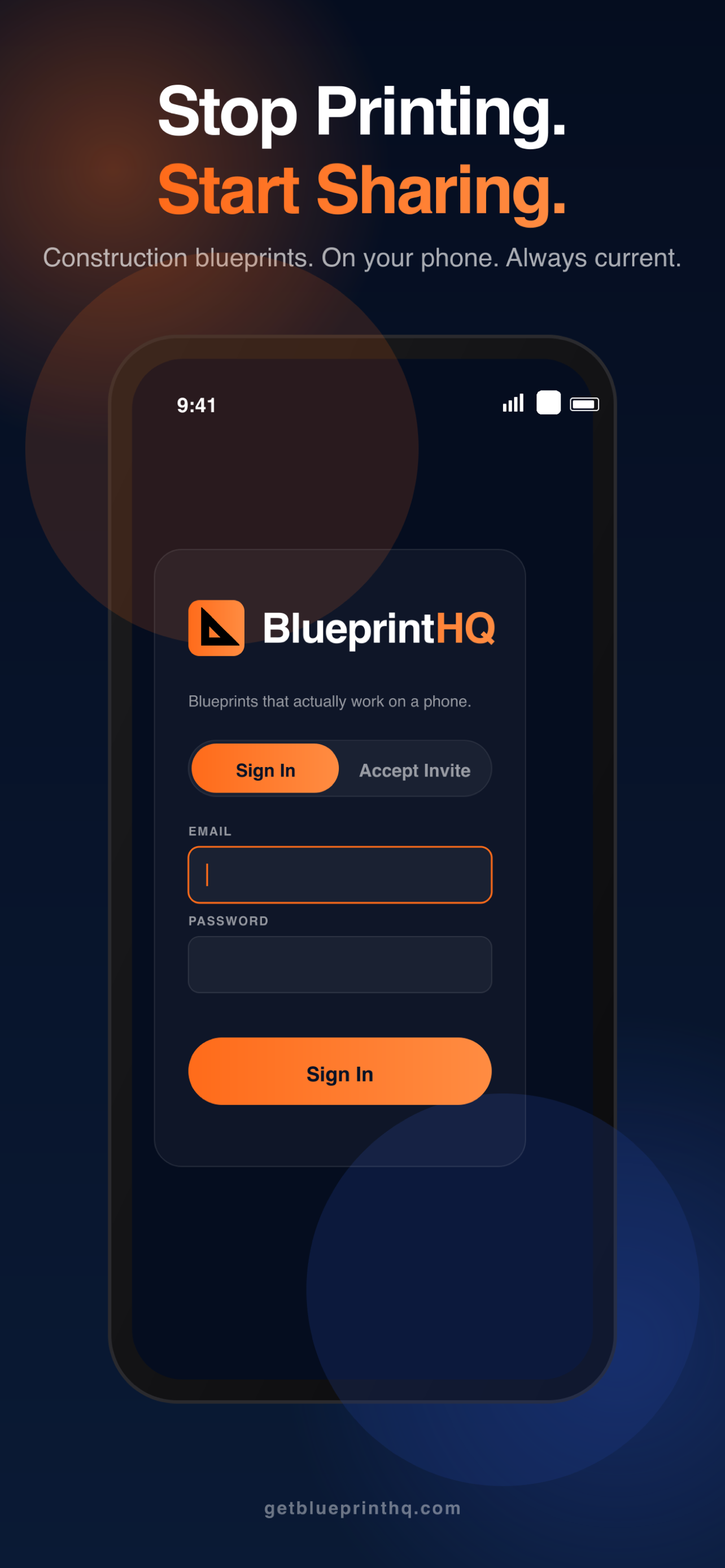BlueprintHQ: Plans on Site